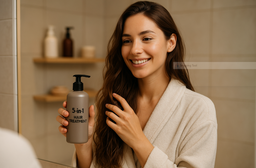 Daily Hair Care Routine Using 5-in-1 Hair Treatment